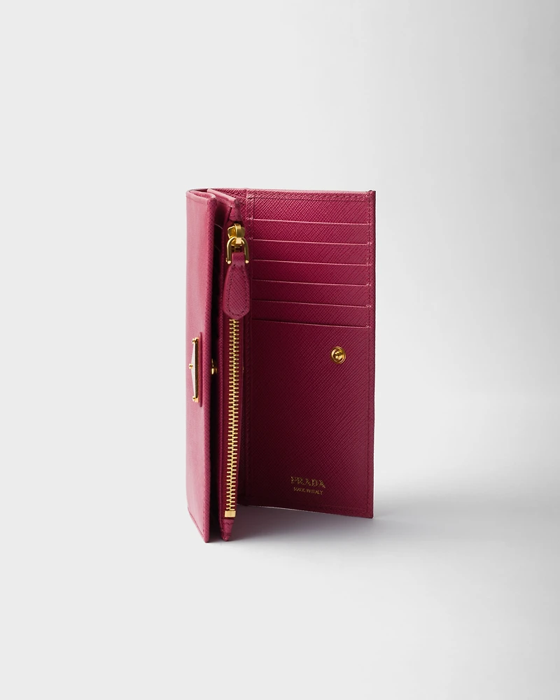 Large Saffiano leather wallet