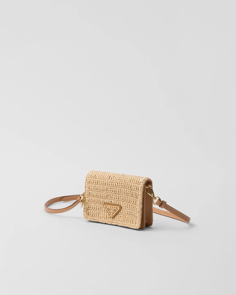 Crochet card holder with shoulder strap