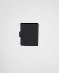 Small Saffiano and smooth leather wallet