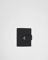 Small Saffiano and smooth leather wallet