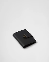 Small Saffiano and smooth leather wallet