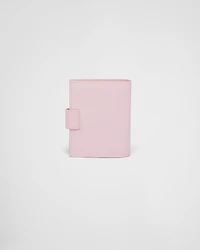 Small Saffiano and smooth leather wallet