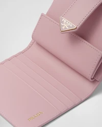 Small Saffiano and smooth leather wallet