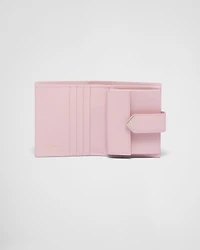 Small Saffiano and smooth leather wallet