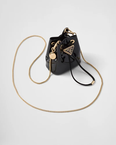 Patent leather mini-pouch