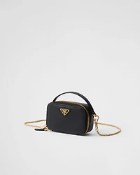 Saffiano leather mini-pouch