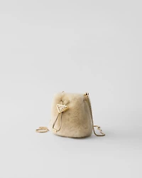Sheepskin mini pouch