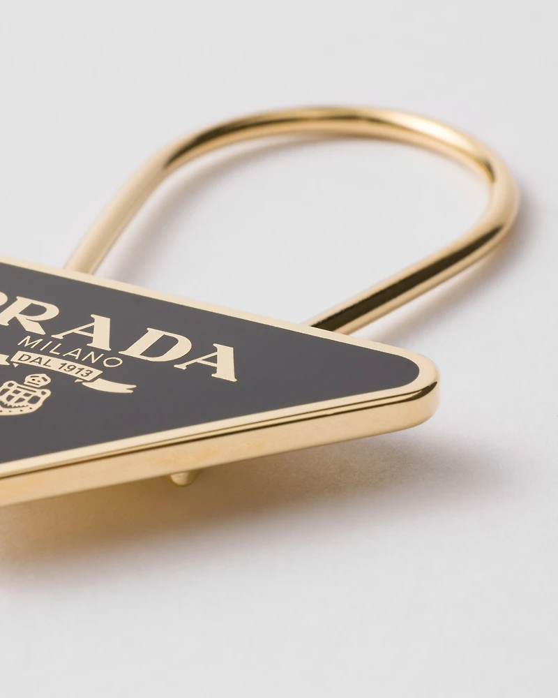 Enameled metal key ring