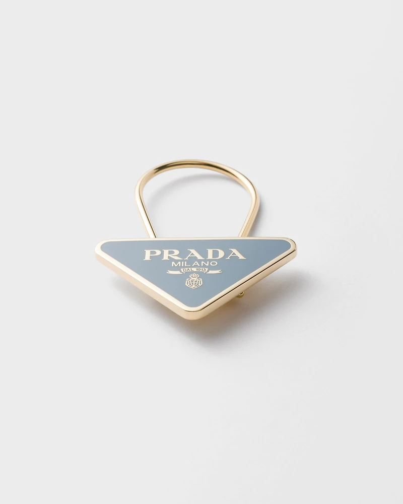 Enameled metal key ring