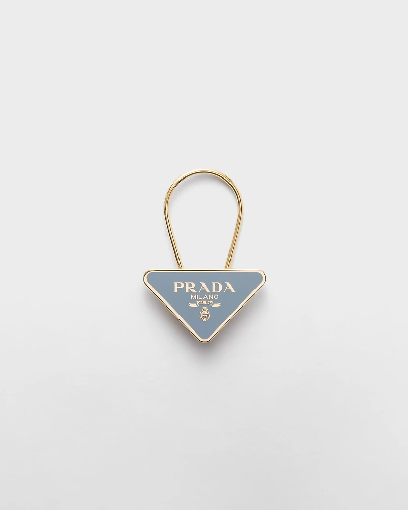 Enameled metal key ring