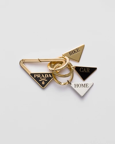 Metal triangle key ring