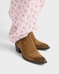 Suede booties