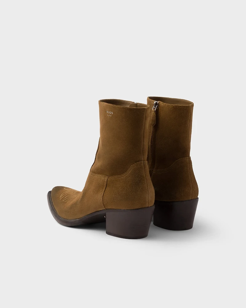 Suede booties