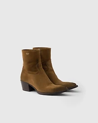 Suede booties