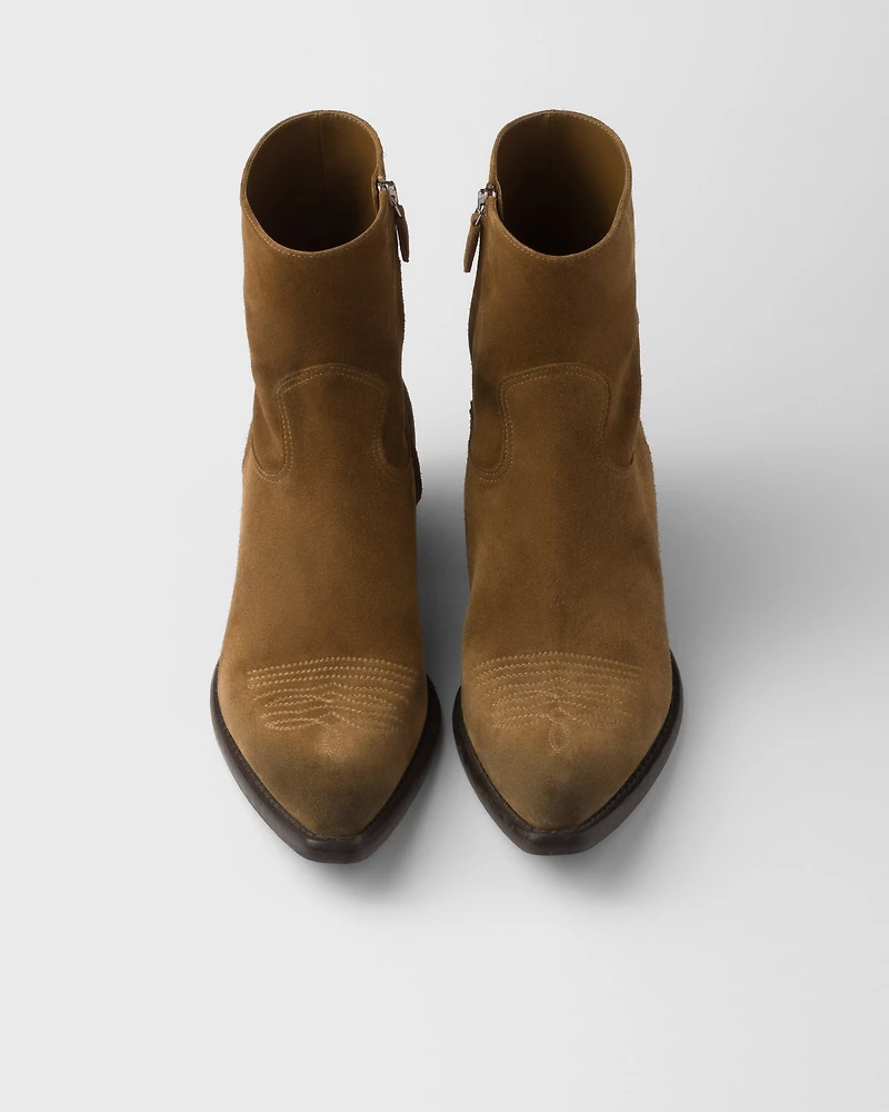Suede booties