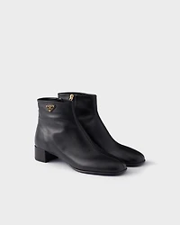 Nappa leather booties
