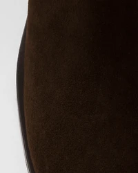 Suede booties