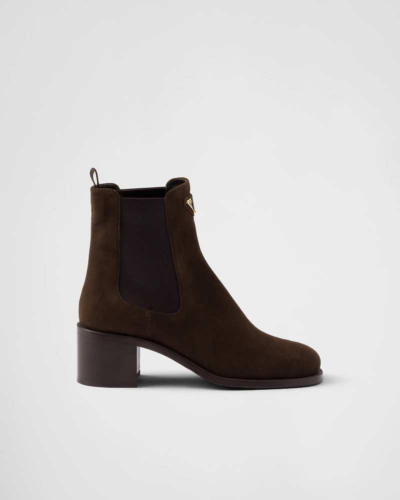 Suede booties