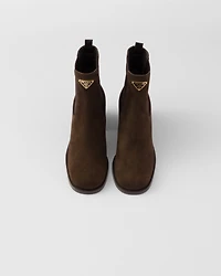 Suede booties