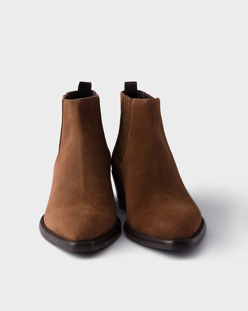 Suede booties