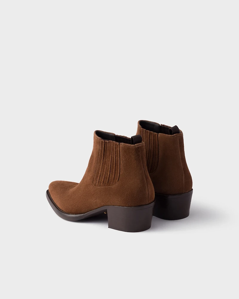 Suede booties