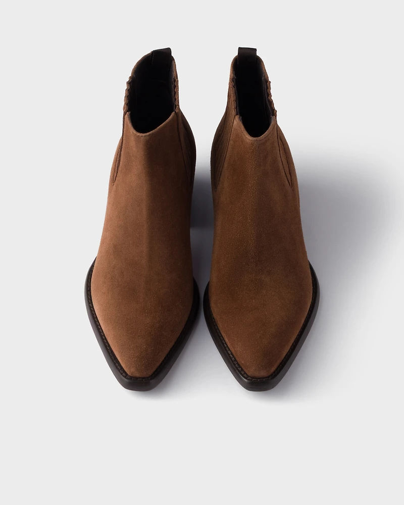 Suede booties