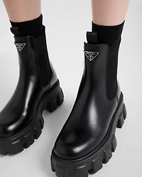 Monolith brushed leather Chelsea boots