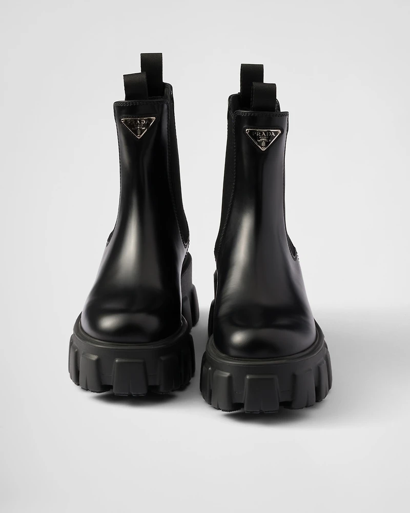 Monolith brushed leather Chelsea boots