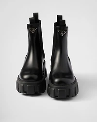 Monolith brushed leather Chelsea boots