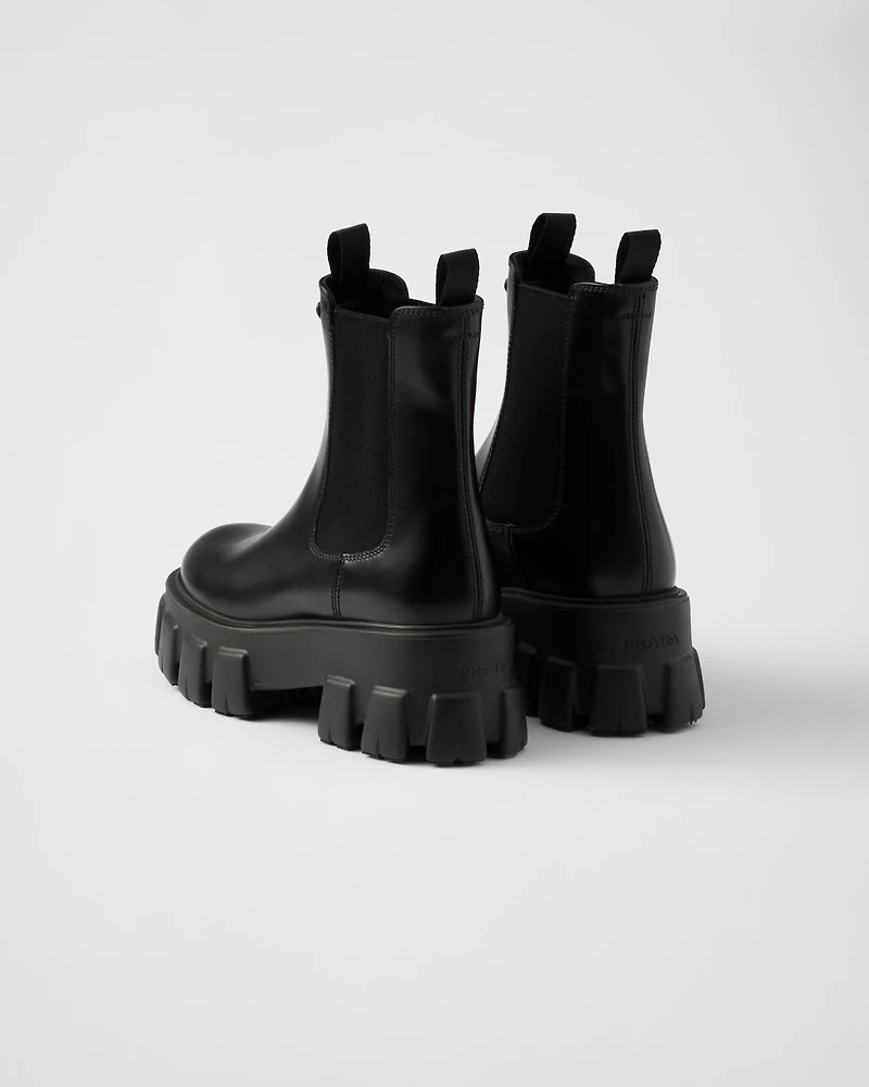 Monolith brushed leather Chelsea boots