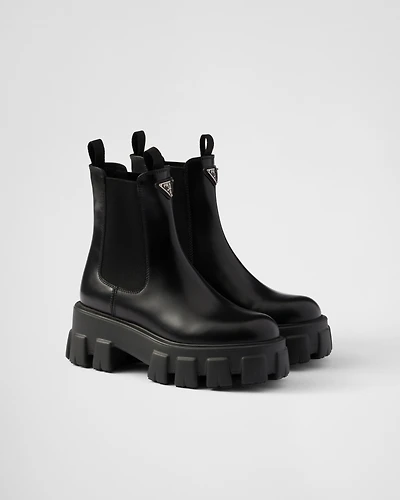 Monolith brushed leather Chelsea boots