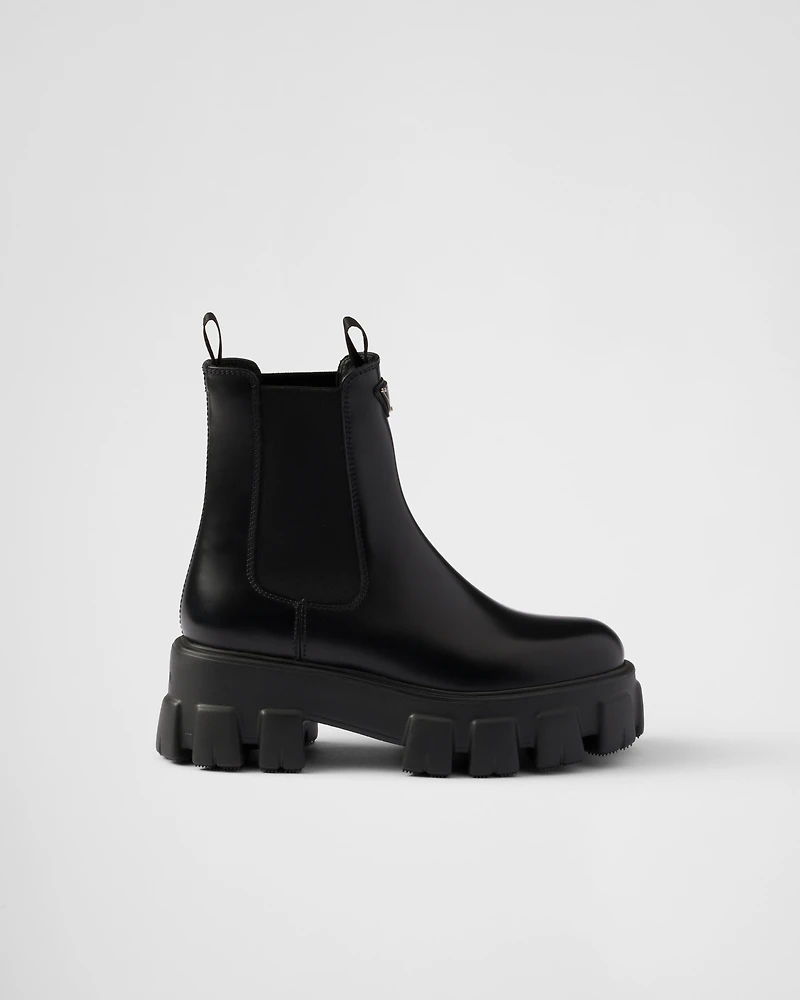 Monolith brushed leather Chelsea boots