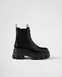 Monolith brushed leather Chelsea boots