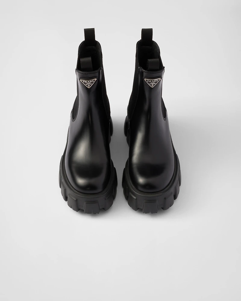 Monolith brushed leather Chelsea boots