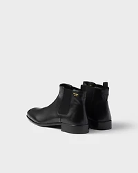 Leather booties
