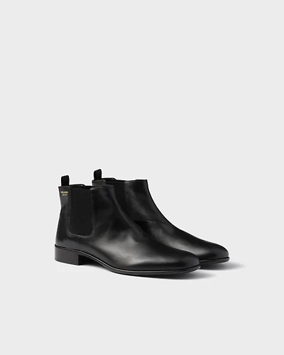 Leather booties