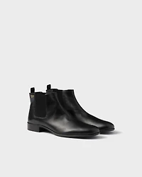 Leather booties