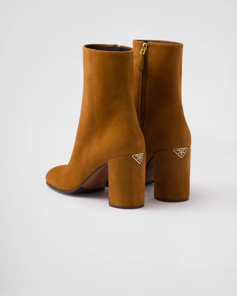 Suede booties