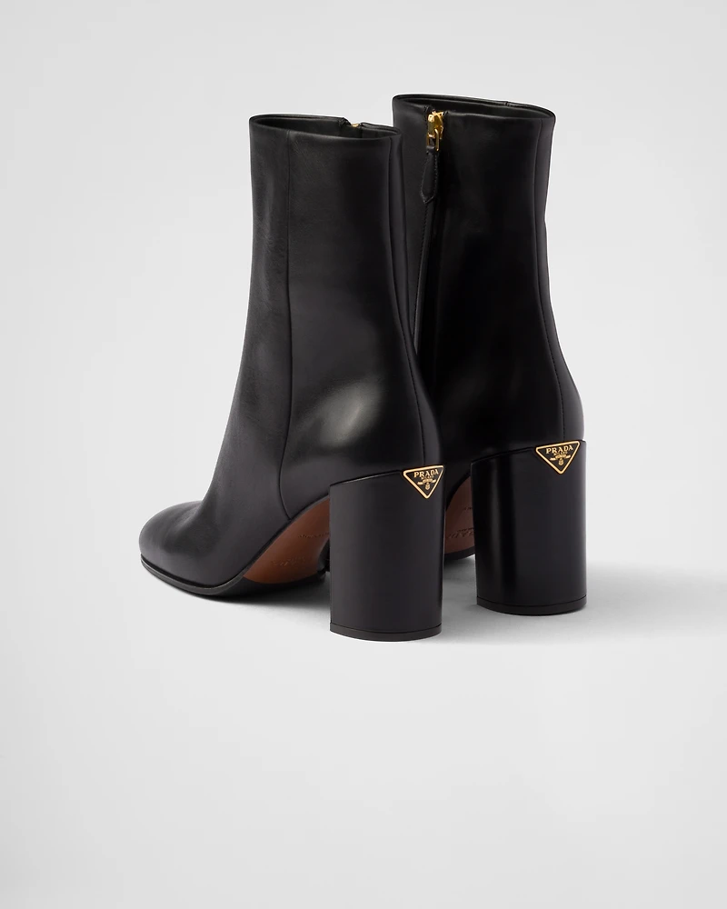 Leather booties