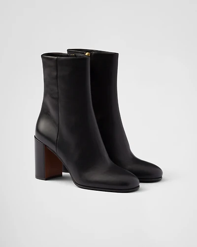 Leather booties
