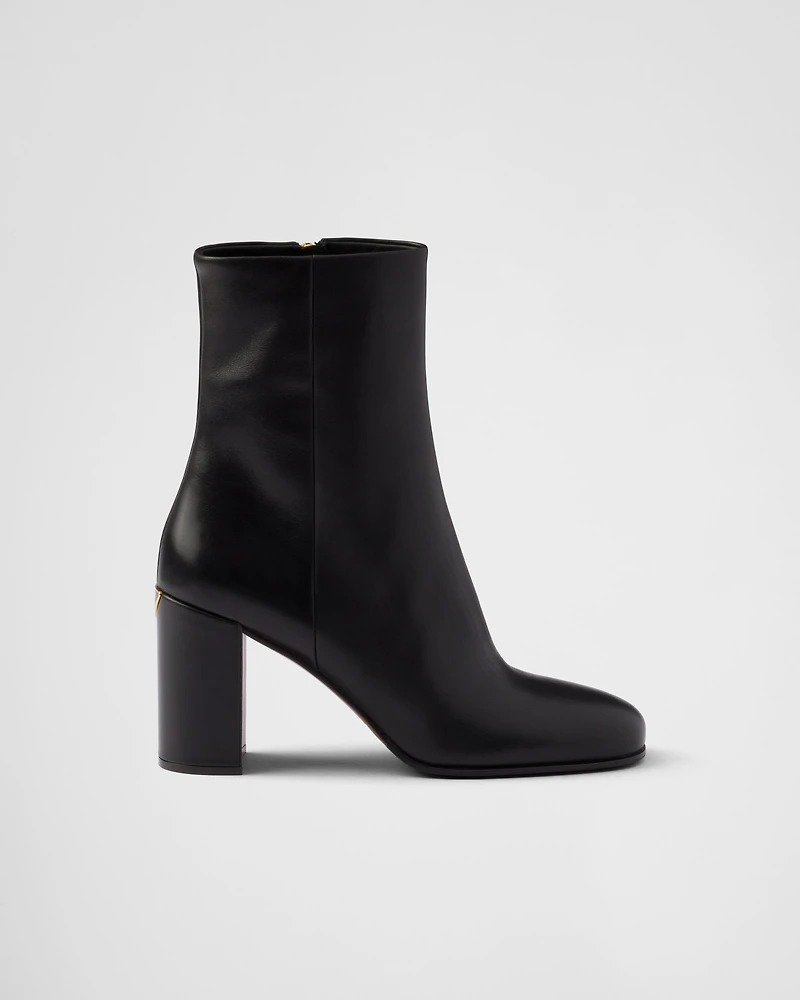 Leather booties