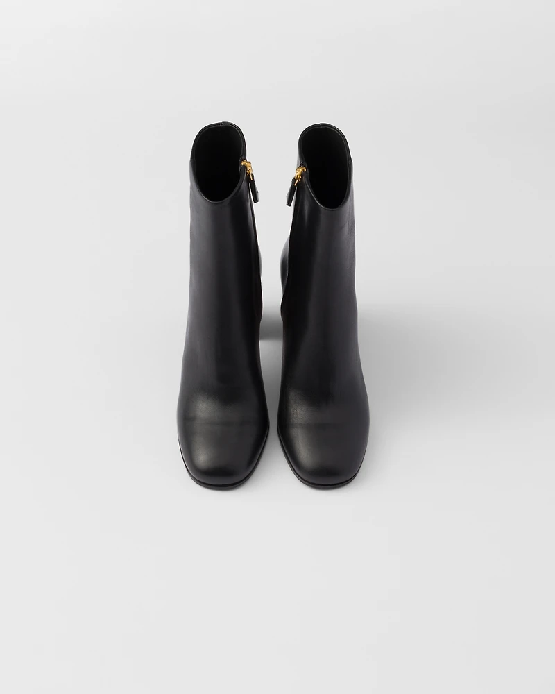 Leather booties