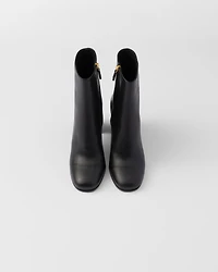 Leather booties