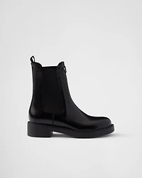Brushed leather Chelsea boots