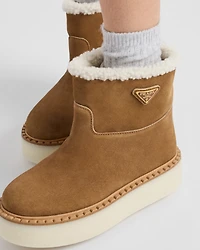 Suede booties