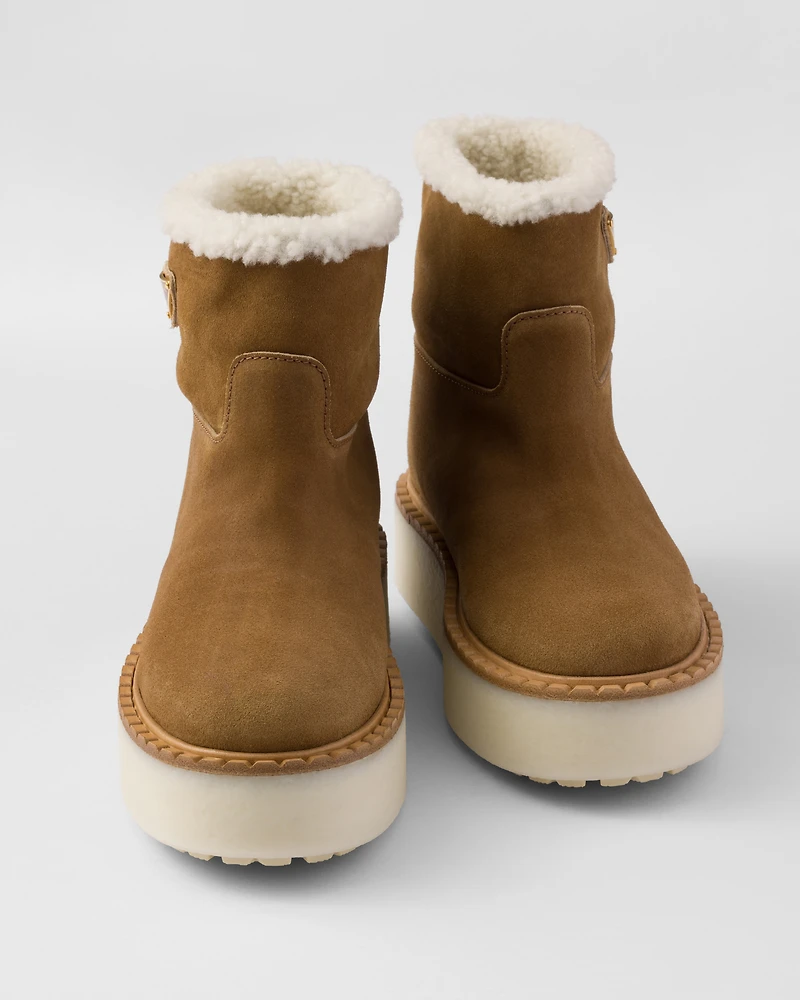 Suede booties