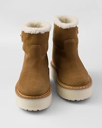 Suede booties