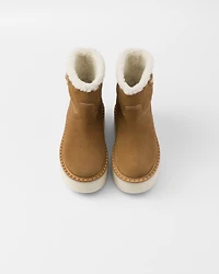 Suede booties