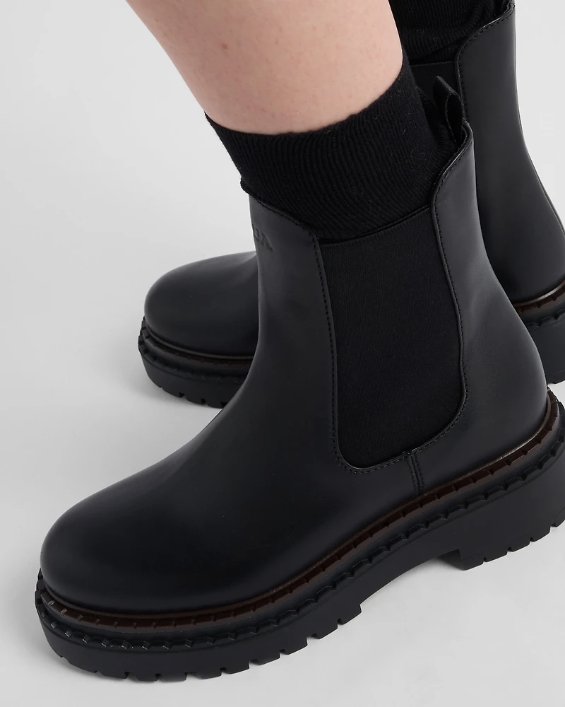 Leather Chelsea boots