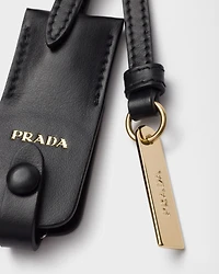 Leather mirror case pendant